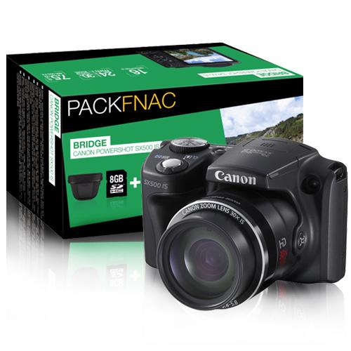 Canon PowerShot SX500 IS Kit(Funda + Tarjeta SD 8GB) Cámara